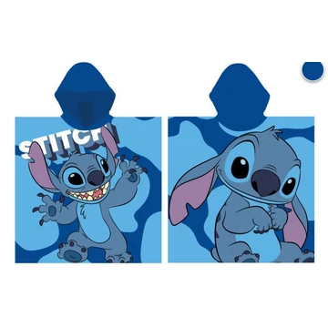Disney Stitch gyorsan száradó poncsó - 55x110 cm Cikkszám:  STI1439
